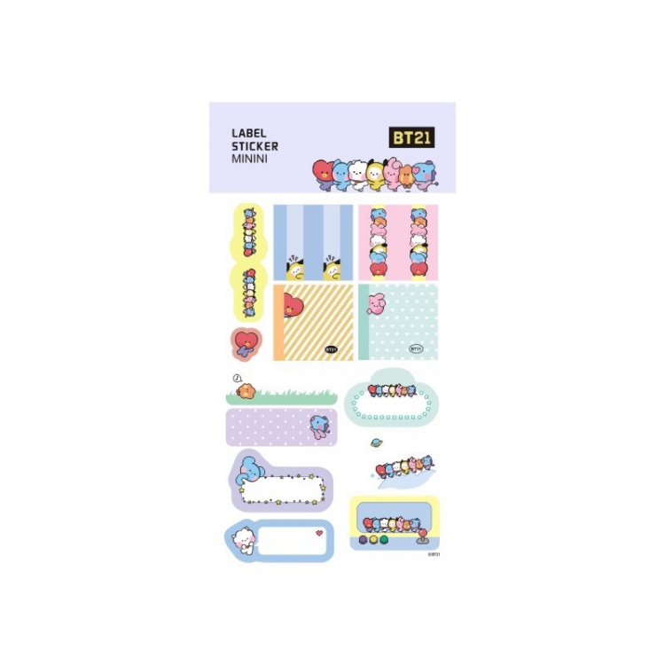  BTS MINI series stickers notebook hand account water cup stickers  price for 10 pcs  