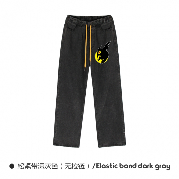 Akame ga KILL Elasticated No-Zip Denim Trousers from M to 3XL  NZCK01-6