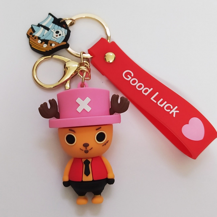 One Piece PVC Anime Peripheral Keychain Pendant 6cm price for 5pcs