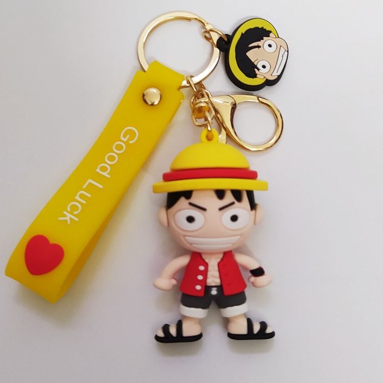 One Piece PVC Anime Peripheral Keychain Pendant 6cm price for 5pcs