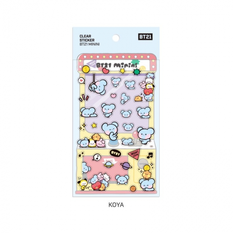 BTS Transparent stickers mini stickers diary phone case stickers  price for 10 pcs 