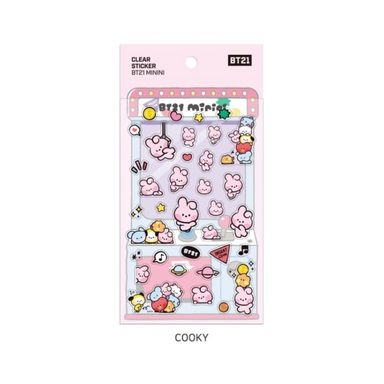 BTS Transparent stickers mini stickers diary phone case stickers  price for 10 pcs 