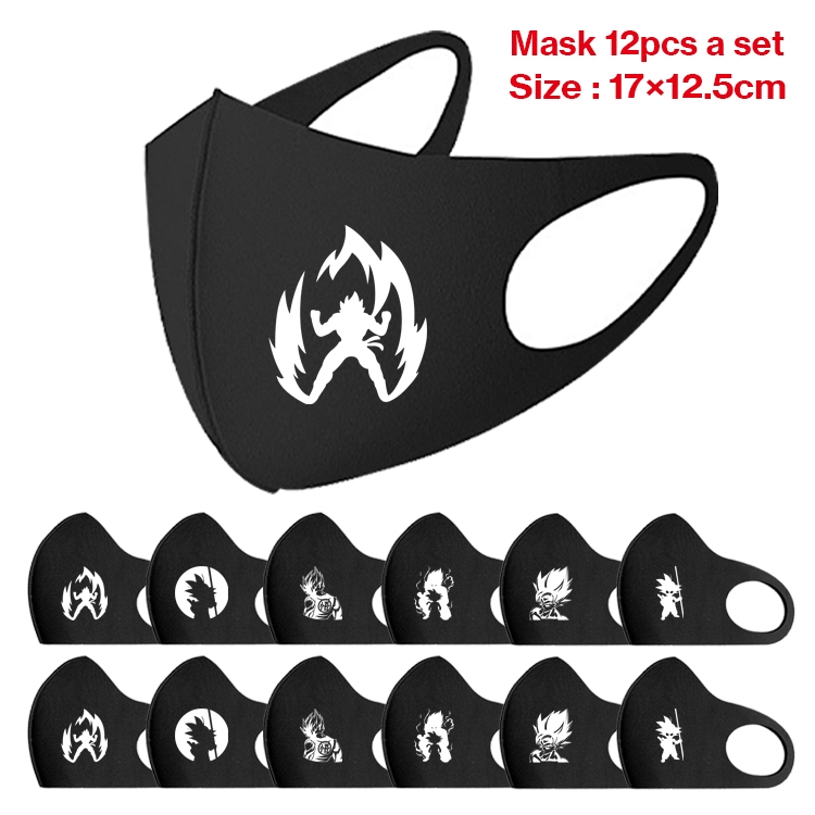 DRAGON BALL Anime peripheral adult masks 17x12.5cm a set of 12