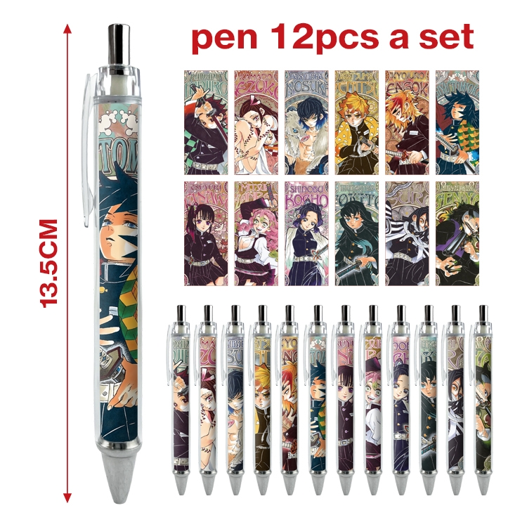 Demon Slayer Kimets anime ballpoint pen A set of 12