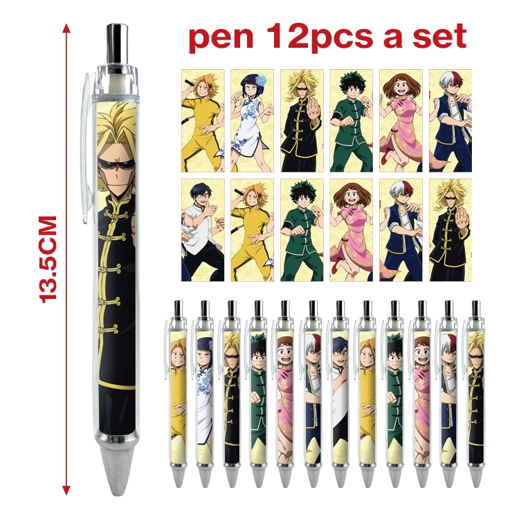 My Hero Academia anime ballpoint pen A set of 12