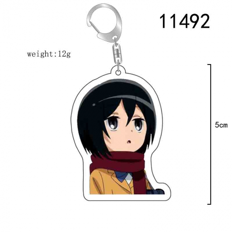Shingeki no Kyojin Anime acrylic Key Chain  price for 5 pcs 11492