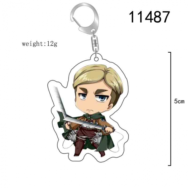 Shingeki no Kyojin Anime acrylic Key Chain  price for 5 pcs 11487