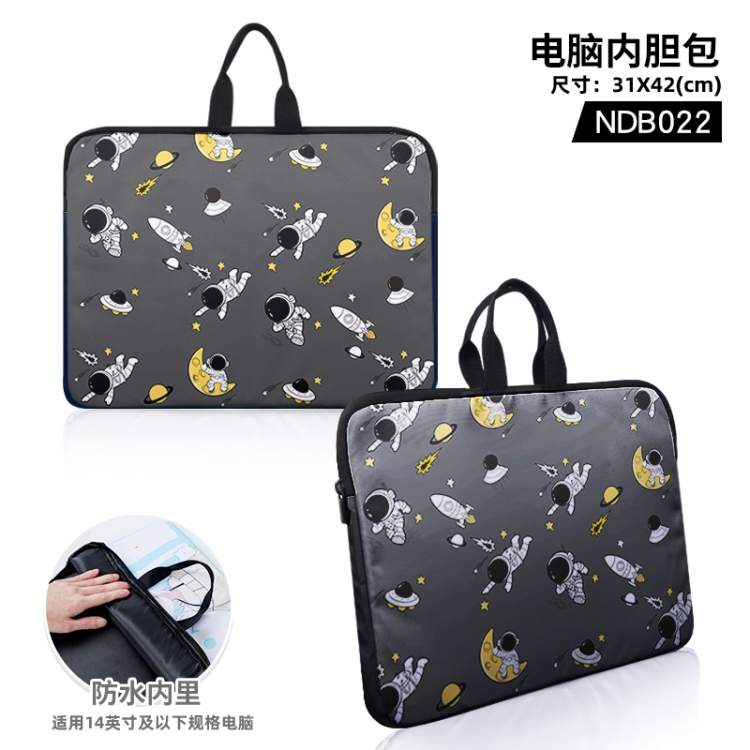 Space Astronaut Pattern Computer Sleeve Bag 31x41cm NDB022