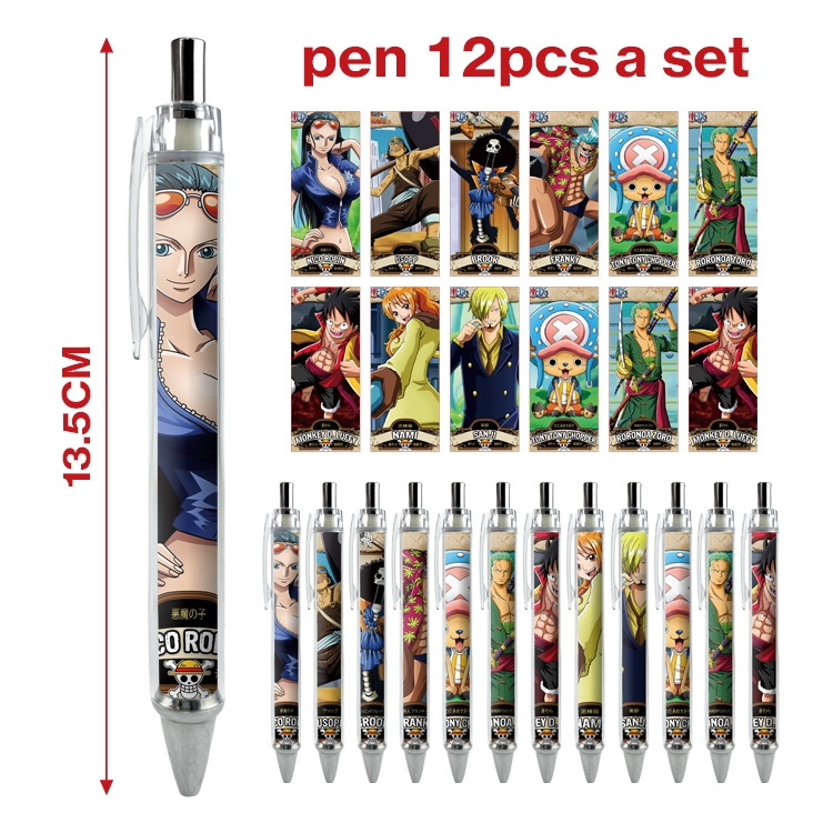 One Piece anime ballpoint pen A set of 12