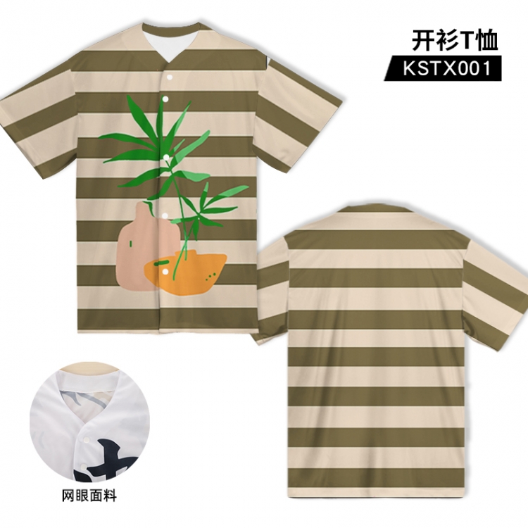 Personality Cardigan T-Shirt Adult Size One Size Bust 122cm Length 75 X001 