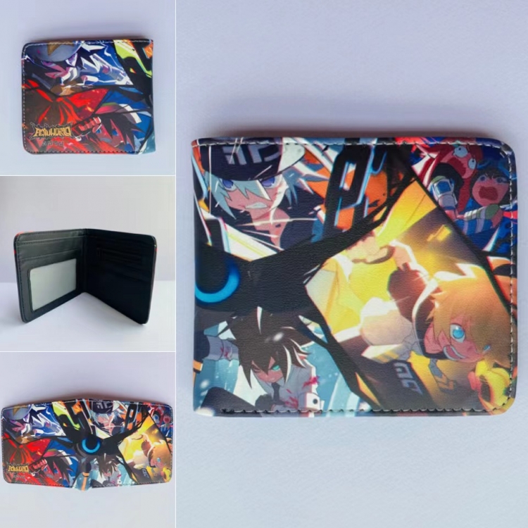 Yugioh Full color  Two fold short card case wallet 