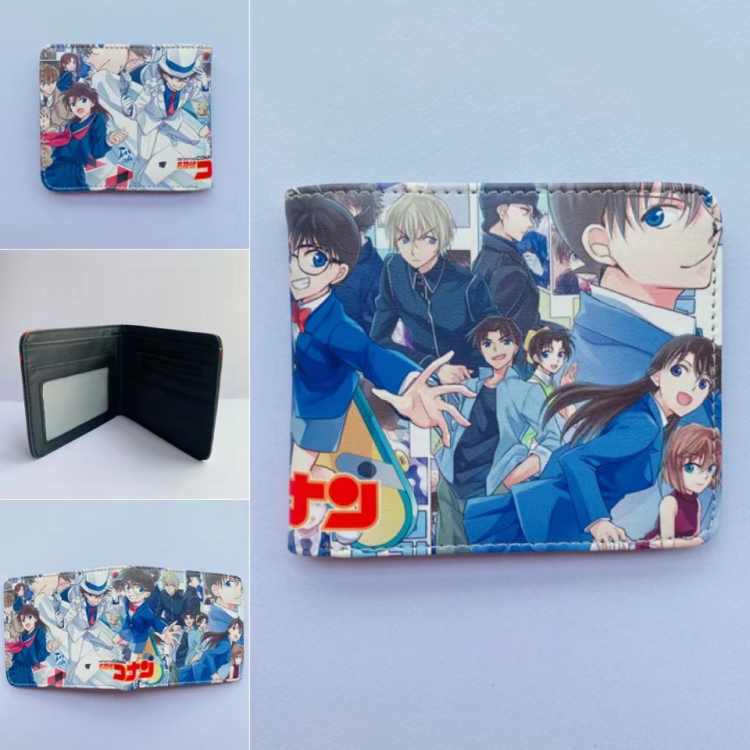 Detective conan Full color  Two fold short card case wallet