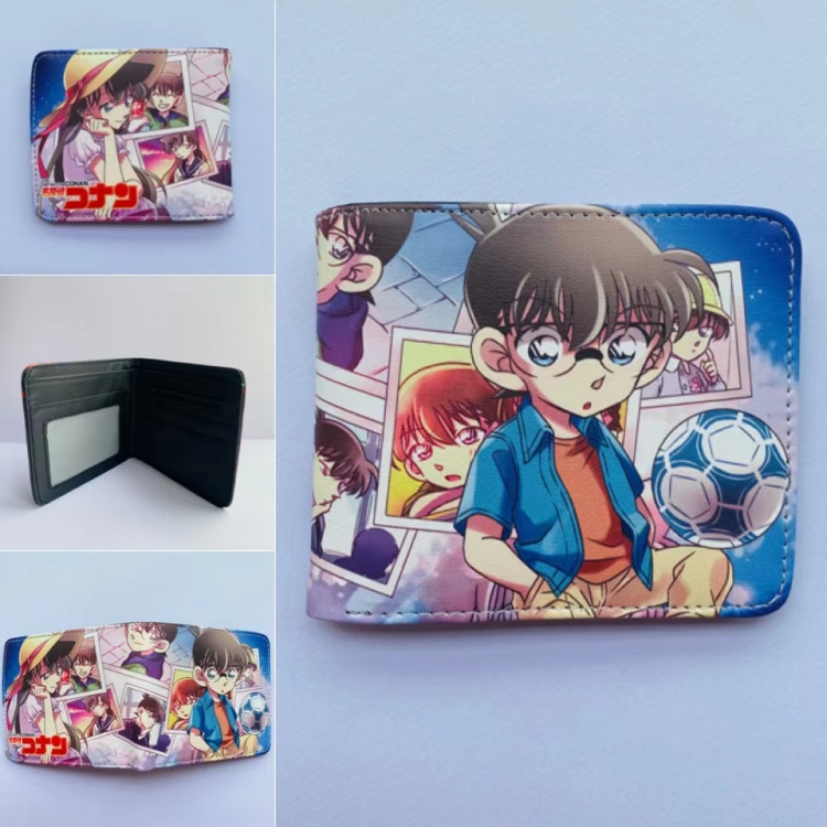 Detective conan Full color  Two fold short card case wallet