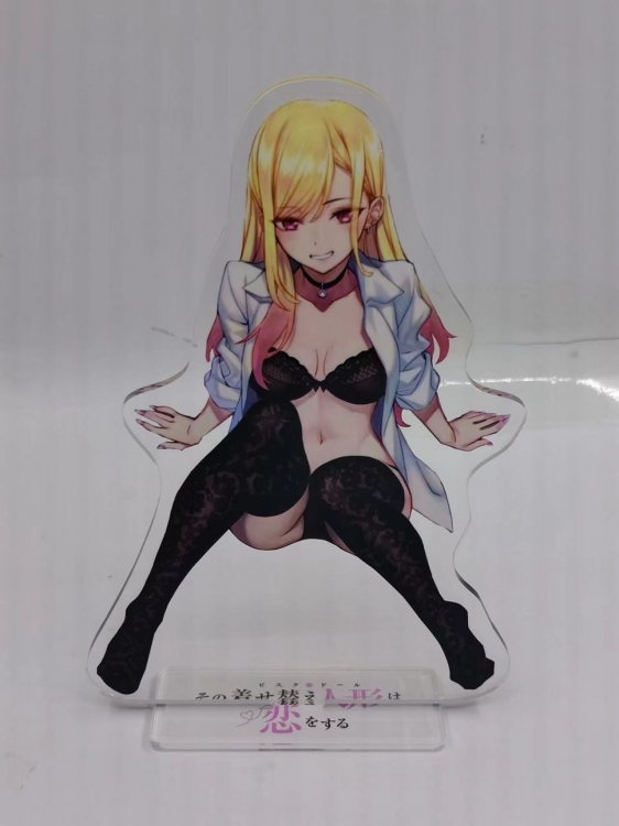 Genshin Impact Anime Laser Acrylic Humanoid  keychain Standing Plates 5640