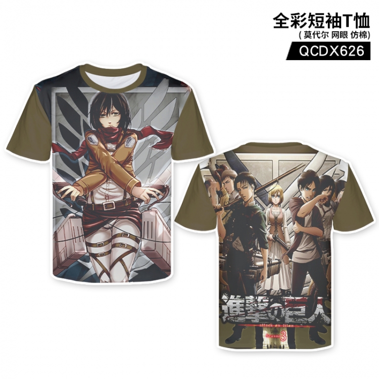 Shingeki no Kyojin Anime Full Color Short Sleeve T-Shirt QCDX626