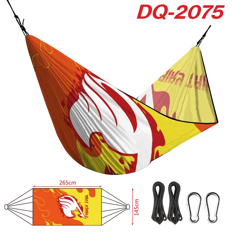 Fairy tail Outdoor full color watermark printing hammock 265x145cm DQ-2075