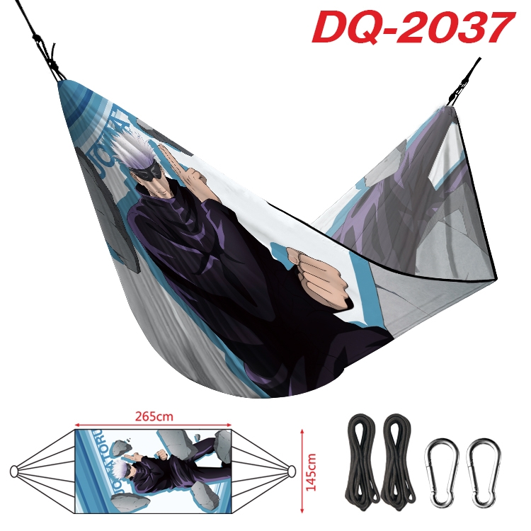 Jujutsu Kaisen Outdoor full color watermark printing hammock 265x145cm  DQ-2037