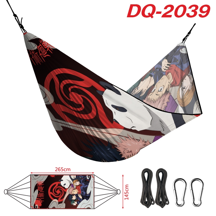 Jujutsu Kaisen Outdoor full color watermark printing hammock 265x145cm  DQ-2039