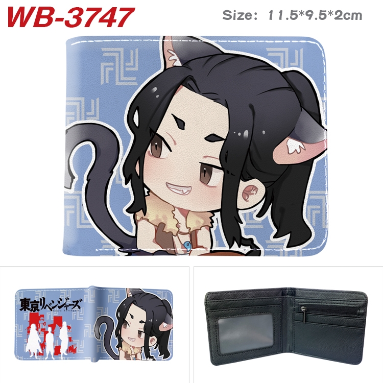 Tokyo avengers Anime color book two-fold leather wallet 11.5X9.5X2CM  WB-3747A