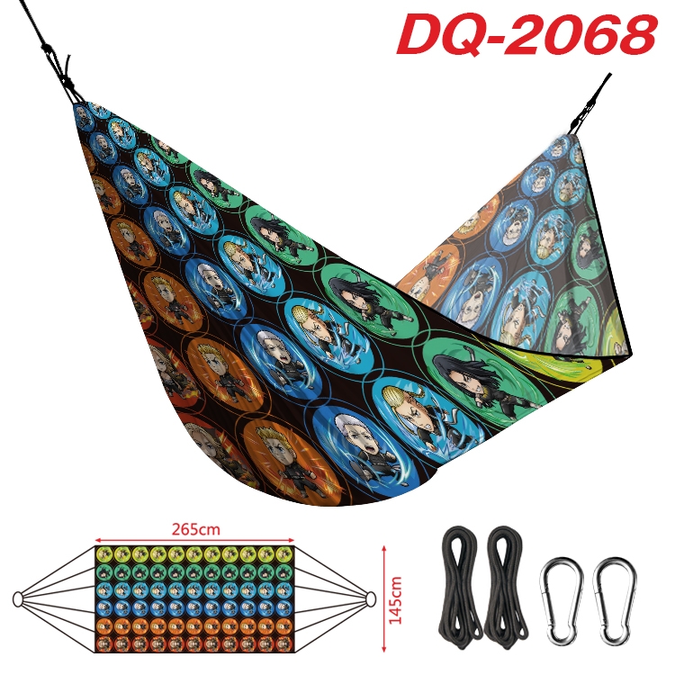 Demon Slayer Kimets Outdoor full color watermark printing hammock 265x145cm DQ-2068