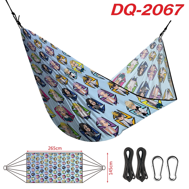 Demon Slayer Kimets Outdoor full color watermark printing hammock 265x145cm DQ-2067
