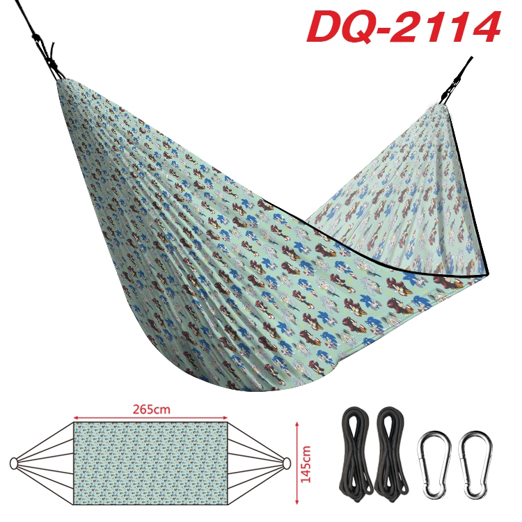 Super Sonico Outdoor full color watermark printing hammock 265x145cm DQ-2114