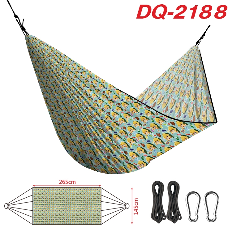 The Legend of Zelda Outdoor full color watermark printing hammock 265x145cm DQ-2188