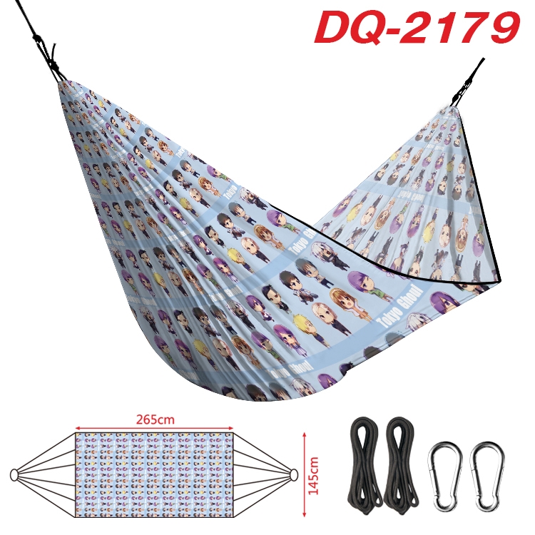 Tokyo Ghoul  Outdoor full color watermark printing hammock 265x145cm DQ-2179