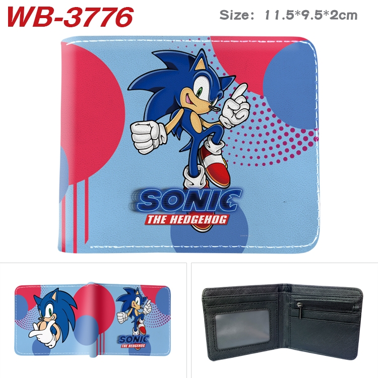 Super Sonico  Anime color book two-fold leather wallet 11.5X9.5X2CM WB-3776A