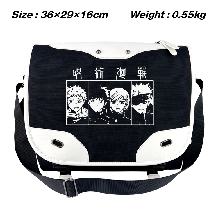 Jujutsu Kaisen  Anime waterproof nylon shoulder messenger bag schoolbag 36X29X16CM