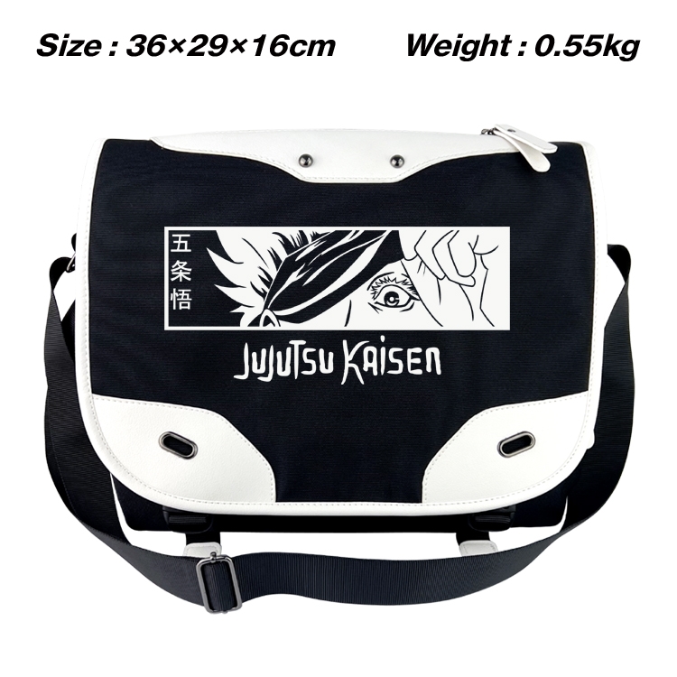 Jujutsu Kaisen  Anime waterproof nylon shoulder messenger bag schoolbag 36X29X16CM