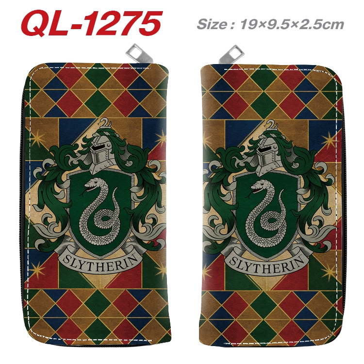 Harry Potter Anime pu leather long zipper wallet 19X9.5X2.5CM QL-1275