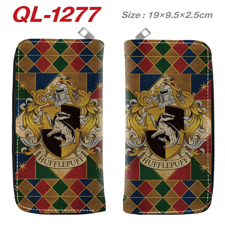 Harry Potter Anime pu leather long zipper wallet 19X9.5X2.5CM QL-1277