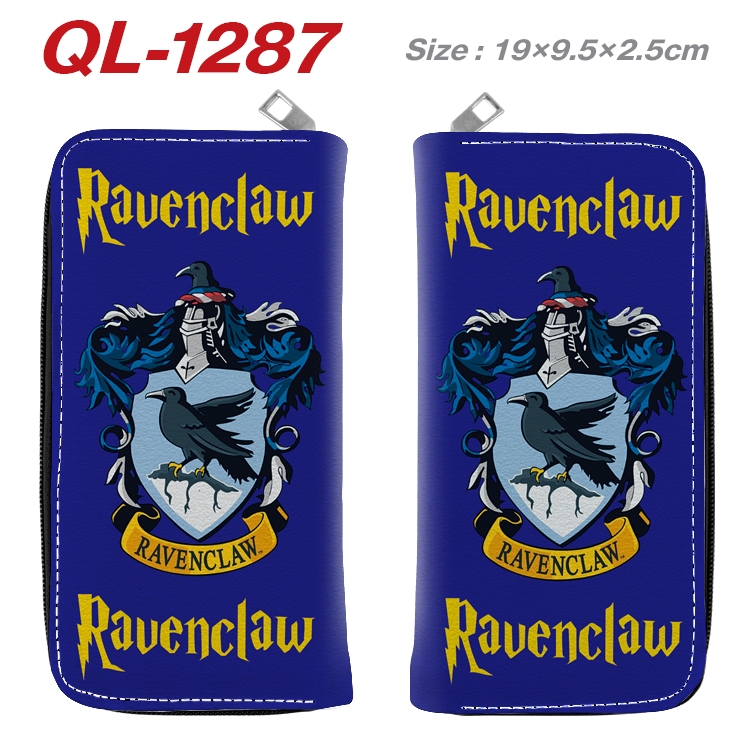 Harry Potter Anime pu leather long zipper wallet 19X9.5X2.5CM QL-1287