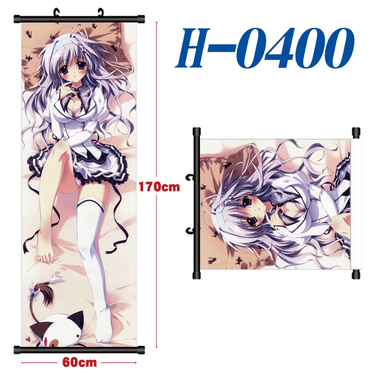 Mashiroiro Symphony Black plastic rod cloth hanging canvas painting 60x170cm  H-0400