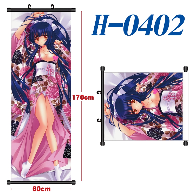 Mashiroiro Symphony Black plastic rod cloth hanging canvas painting 60x170cm H-0402
