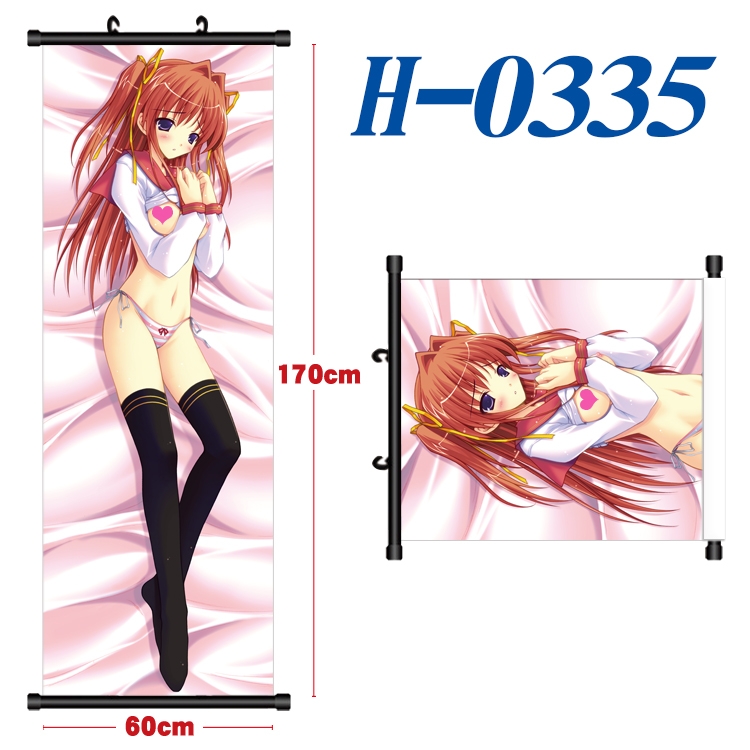 Re:Zero kara Hajimeru Isekai Seikatsu Black plastic rod cloth hanging canvas painting 60x170cm H-0335