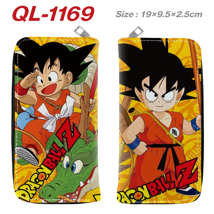 DRAGON BALL Anime pu leather long zipper wallet 19X9.5X2.5CM QL-1169