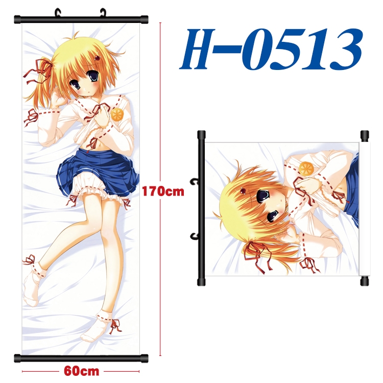 Yosuga no Sora Black plastic rod cloth hanging canvas painting 60x170cm  H-0513