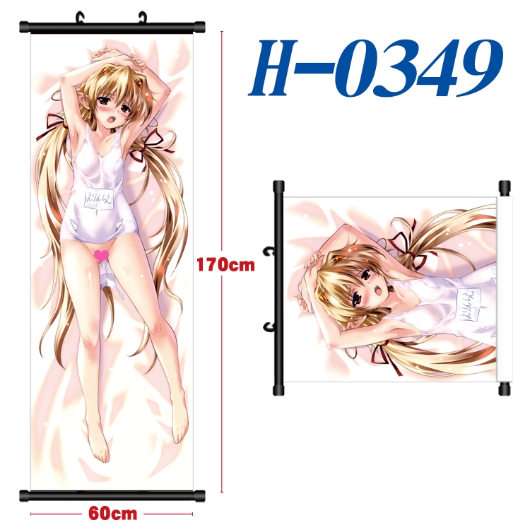 Yosuga no Sora Black plastic rod cloth hanging canvas painting 60x170cm H-0349