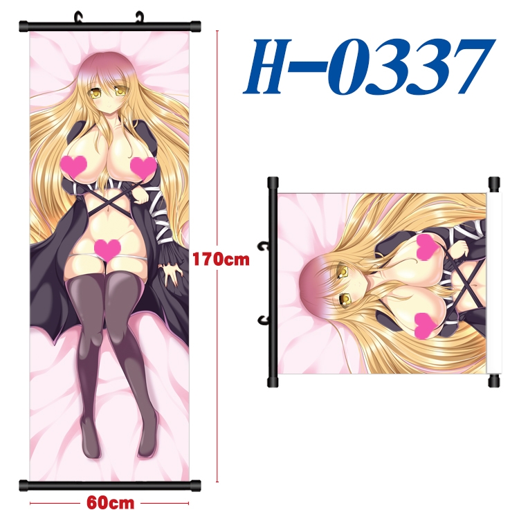 Yosuga no Sora Black plastic rod cloth hanging canvas painting 60x170cm H-0337