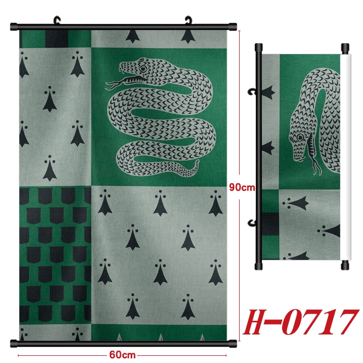 Harry Potter Anime Black Plastic Rod Canvas Painting 60X90CM H-0717