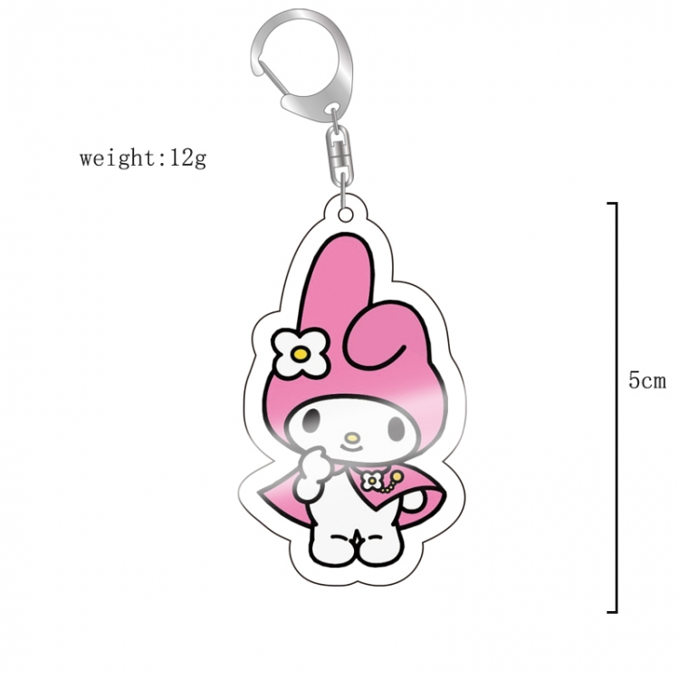 Sanrio Cartoon acrylic Key Chain  price for 5 pcs 11814