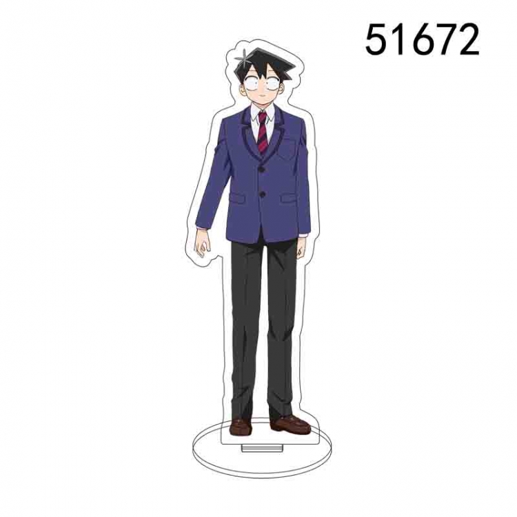 Komi Can't Communicate  Anime characters acrylic Standing Plates Keychain 15CM 51672