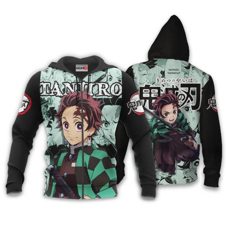 Demon Slayer Kimets Hooded zipper sweater jacket from XXS to 5XL   3 days in advance to order 2 pieces