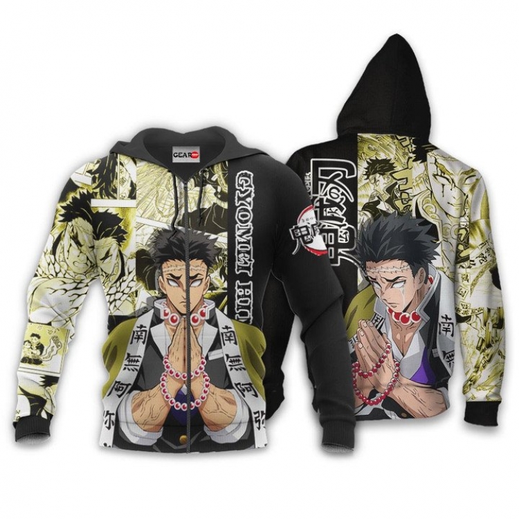 Demon Slayer Kimets Hooded zipper sweater jacket from XXS to 5XL   3 days in advance to order 2 pieces