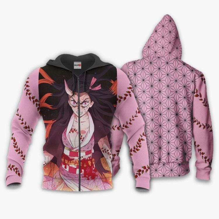 Demon Slayer Kimets Hooded zipper sweater jacket from XXS to 5XL   3 days in advance to order 2 pieces