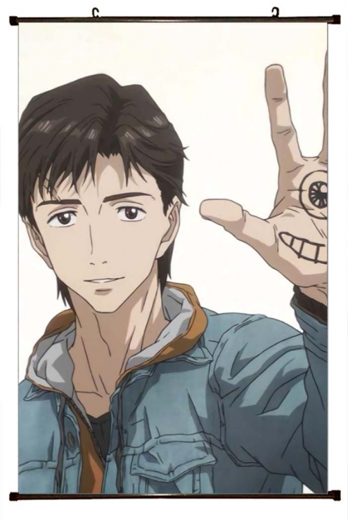 Kiseijuu Anime black Plastic rod Cloth painting Wall Scroll 60X90CM J6-1