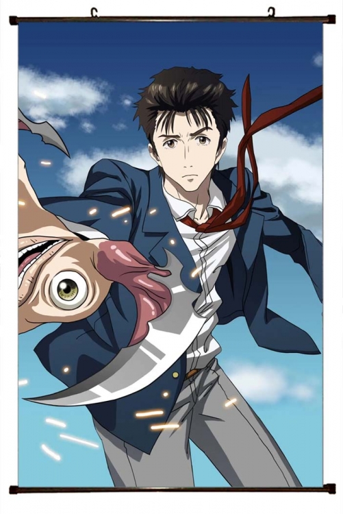 Kiseijuu Anime black Plastic rod Cloth painting Wall Scroll 60X90CM J6-10