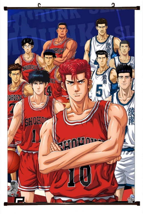 Slam Dunk Anime Black Plastic Rod Canvas Painting 60X90CM  G1-33